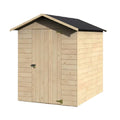 Abri de jardin en bois traité - Pour le rangement extérieur - Dimensions 120 x 100 x 150