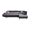 Canapé d'angle convertible pour salon en tissu - 200 x 90 x 85