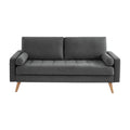Canapé en tissu pour salon avec coussins latéraux - 180 x 85 x 85