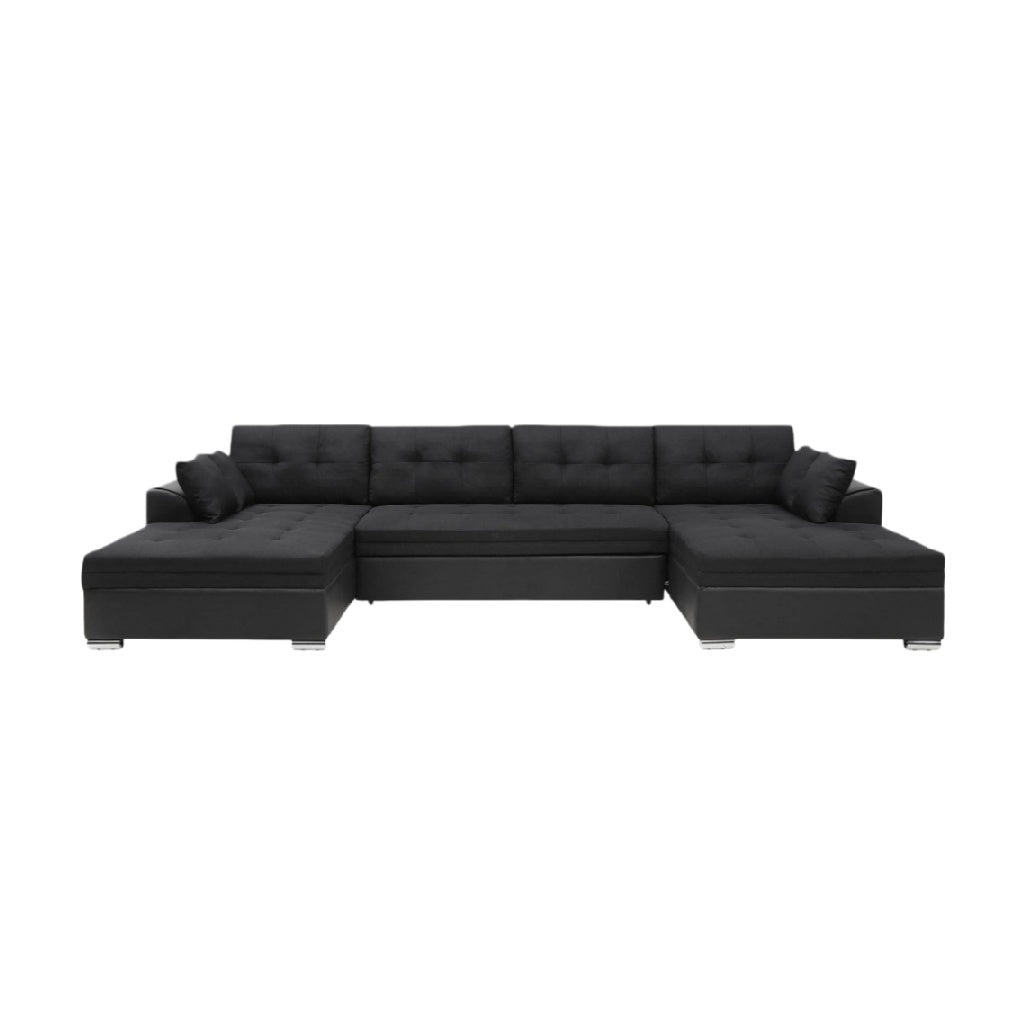 Canapé d'angle en tissu pour salon - 250 x 90 x 80